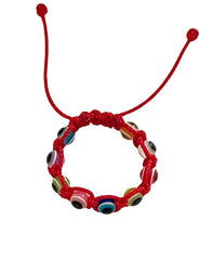 Bracelet for Baby - Evil Eye Amulet Adjustable Bracelet for Baby (Red bracelet many eyes)