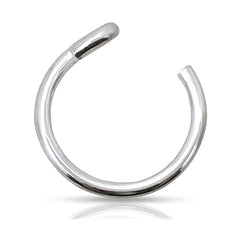 Fake-Nasenring zum Anklipsen, 20 g – 925er-Sterlingsilber, winziger Fake-Piercing-Reifen – kein Piercing erforderlich 