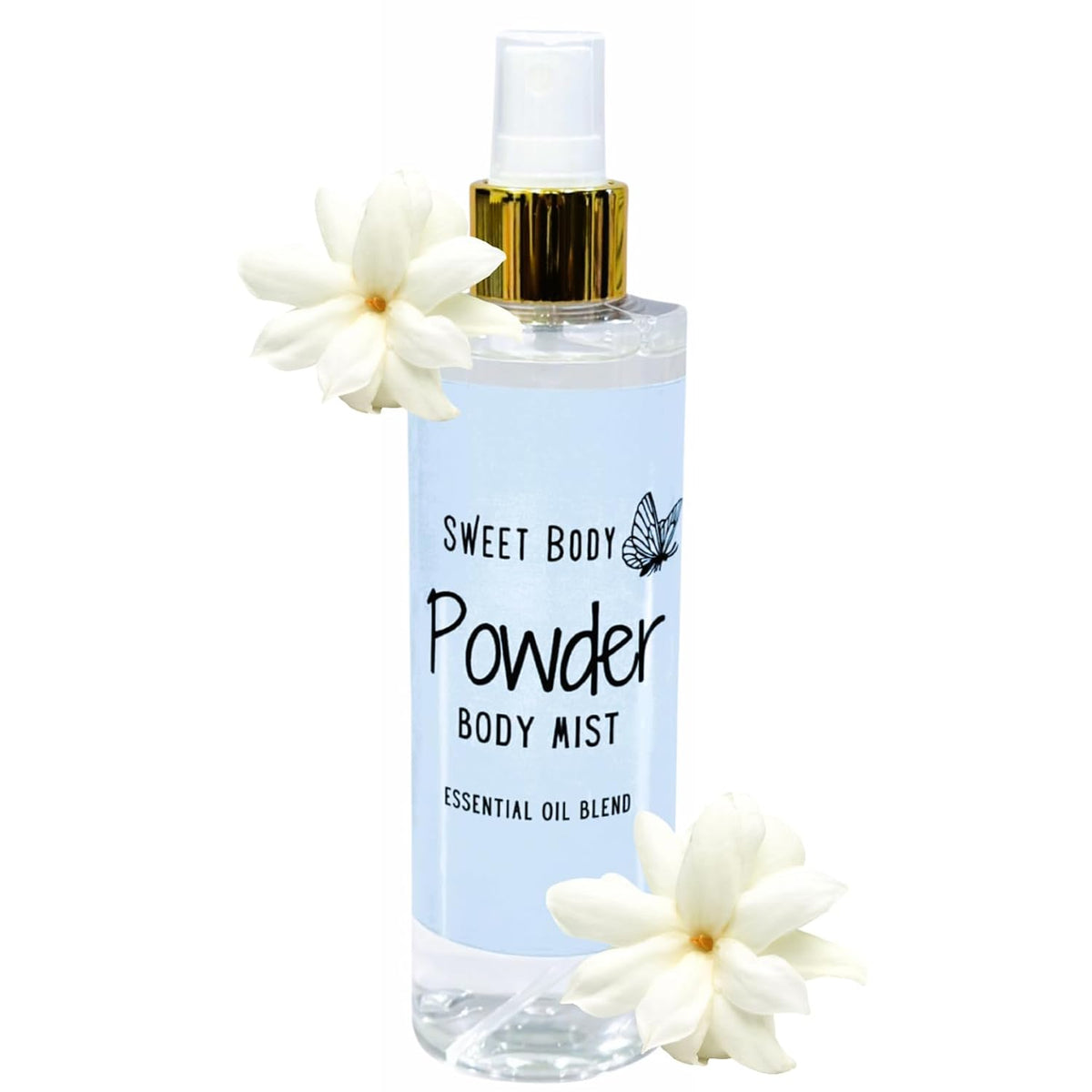 Sweet Body BABY POWDER Soft & Fresh Women’s Body Mist, Fine Fragranced Body Perfume Misting Spray, Sensual light scent Fragrance, Hair & Body Spritz Essential Oils 6oz. (Baby Powder) Pack of 1