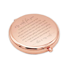 My Wish for You Gift, Graduation Gift, Compact Mirror, Birthday Gift, Gift From Parents, Gift to Daughter, Daughter Makeup Mirror