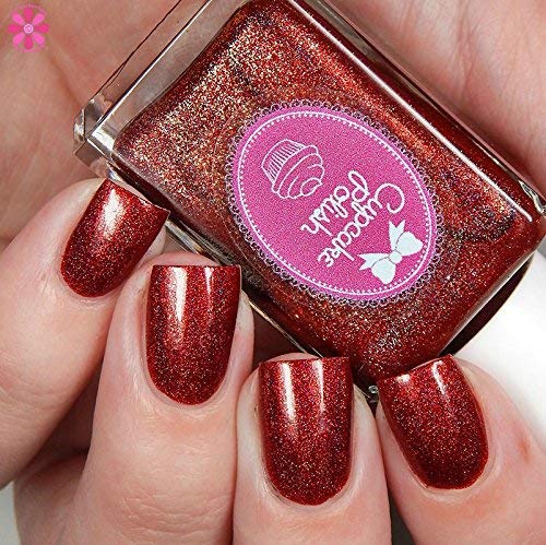 Apple-y Ever After - red holographic nail polish by Cupcake Polish