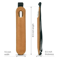 Leather Pencil Holder for Apple iPad (2nd/1st Generation), Adjustable Pencil Case for iPad, Tablet Stylus Holder, Pencil Cover for Apple, Pencil Cover for Remarkable 2 (Vintage Brown)