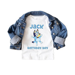 Camisa de cumpleaños familiar personalizada, camisa a juego de amigos, camiseta de cumpleaños con nombre personalizado para niños pequeños 