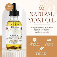 EXP 12-31-2024. ERROR: WRONG LABEL. USA Made Yoni Oil, Mint Fresh Feminine Care Oil, Reduces Odor, Restores pH Balance, All Natural, Herbal Yoni Blend Tea Tree, Mint, Lemongrass, Jasmine & Chamomile