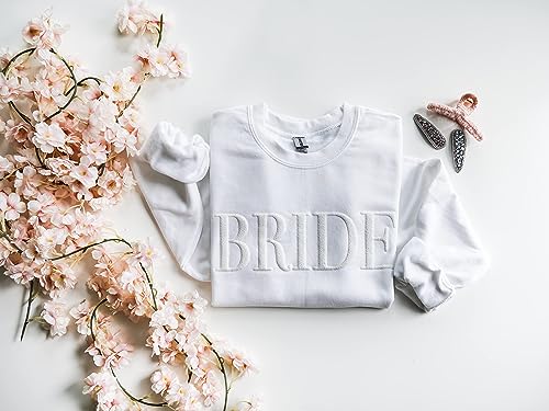 Up2ournecksinfabric Bride Sweatshirt Mrs Sweatshirt - Custom Mrs Sweatshirt - New Mrs - Honeymoon Pajamas - Wedding Gift - Future Mrs. Gift
