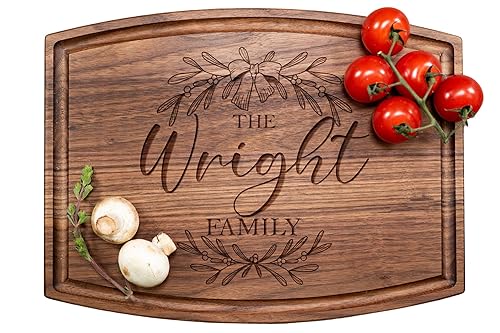 Tayfus Personalized Cutting Boards - Custom Engraved Wood Chopping Block - USA Handmade - Best Wedding, Housewarming, Anniversary, Birthday, Christmas Gift Idea For Friends, Couples, Family, Mom, Dad