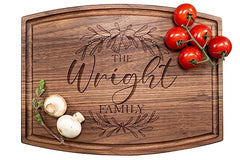 Tayfus Personalized Cutting Boards - Custom Engraved Wood Chopping Block - USA Handmade - Best Wedding, Housewarming, Anniversary, Birthday, Christmas Gift Idea For Friends, Couples, Family, Mom, Dad